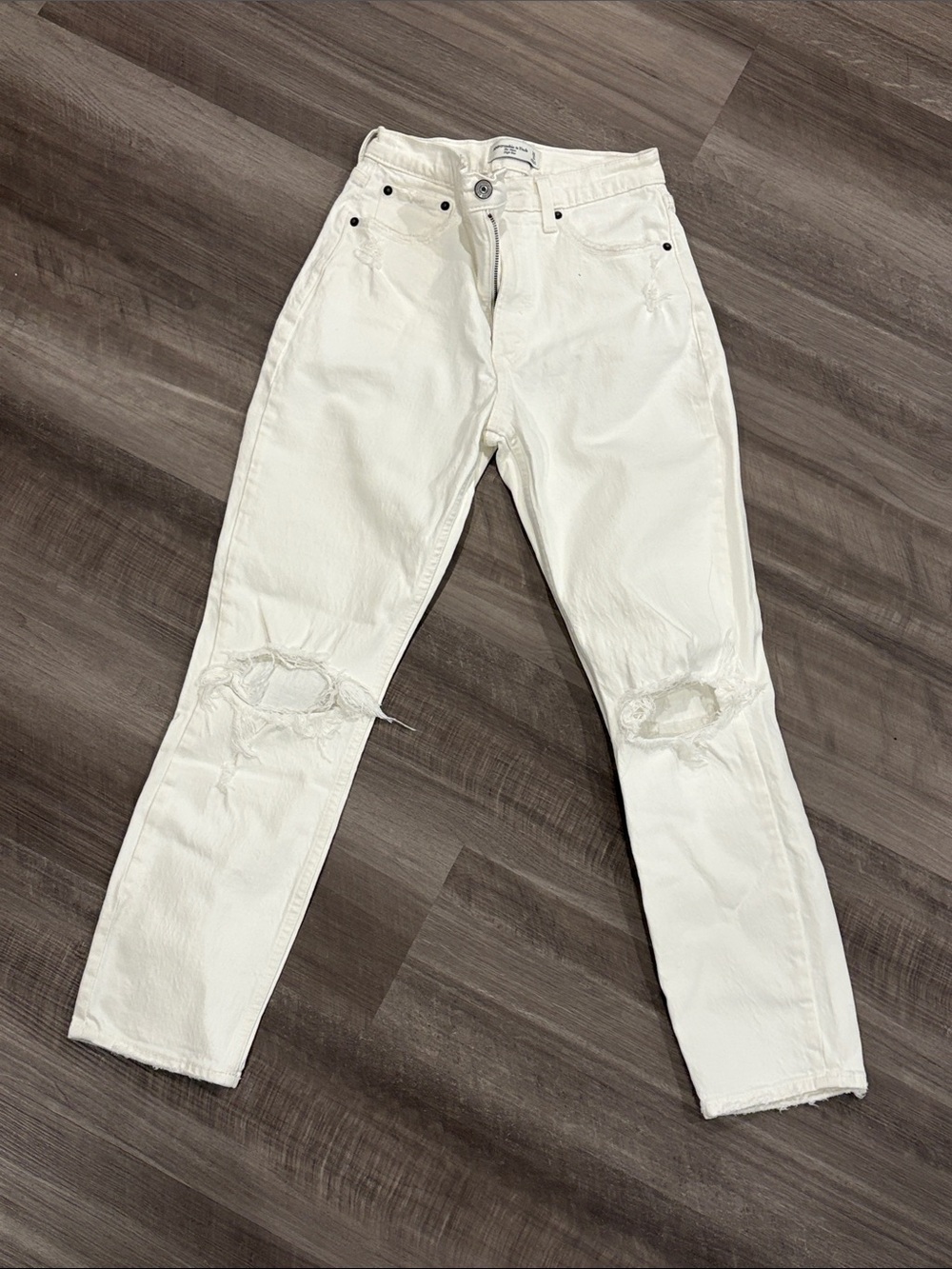 A&F high rise mom jeans